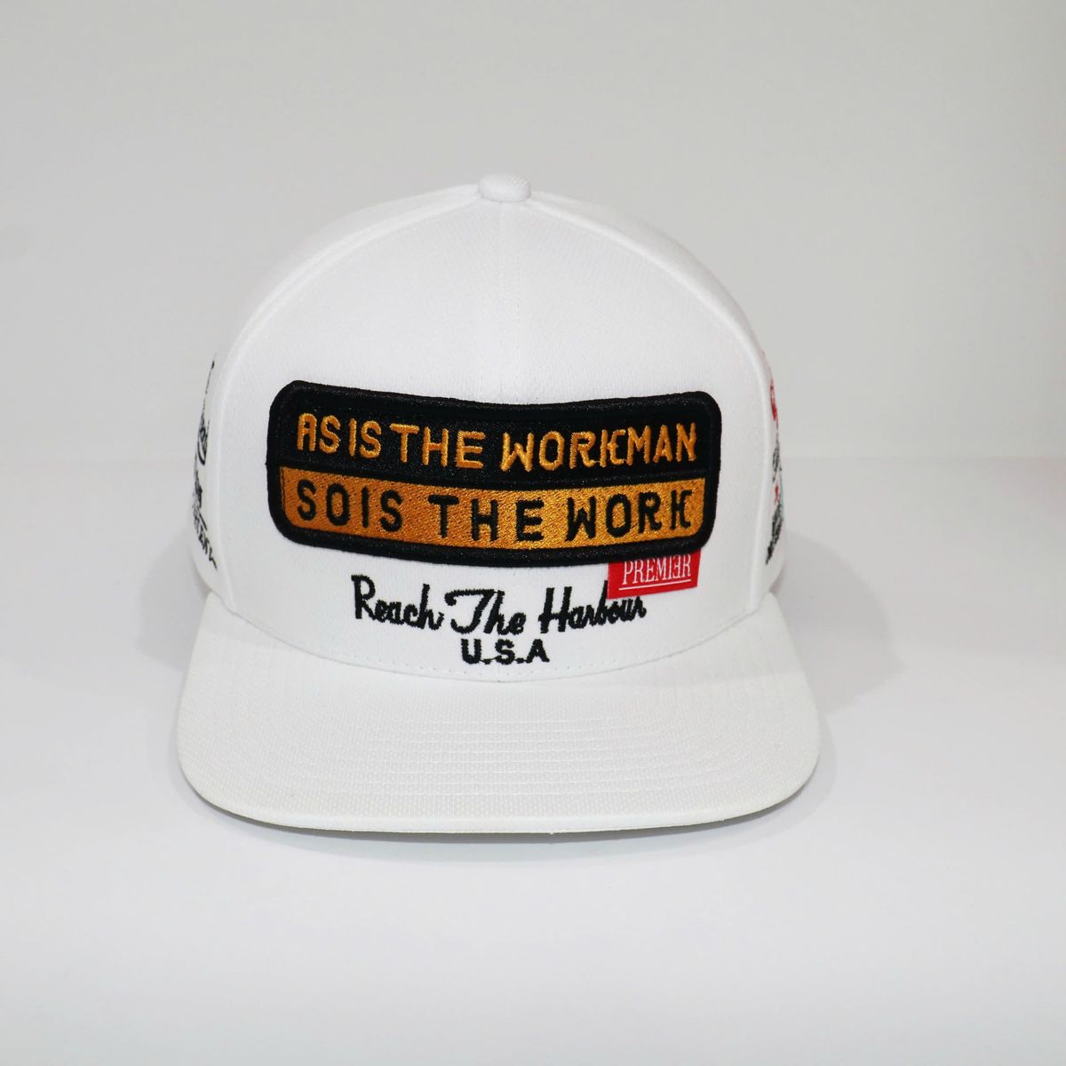 Mũ snapback thêu trắng Tuyệt Đỉnh Thêu SW003 mặt trước